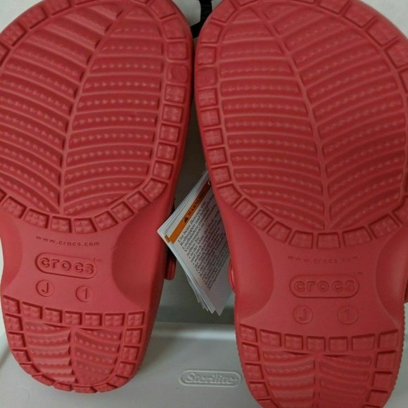 Crocs Baya Clogs Beach Sandals Red 205483-6EN Youth Sz J1 NWT main image 8